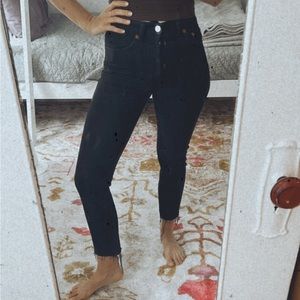 Re/done black jeans